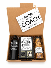 cadeau coach einde seizoen | Gepersonaliseerd cadeaupakket