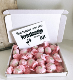 Bedankje VERLOSKUNDIGE “Chocoladeballen”