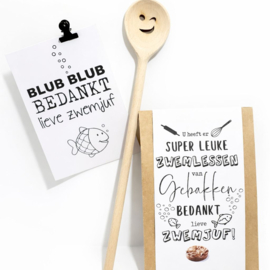 Cadeau zwemjuf | Zwemjuf bedankt gebakken