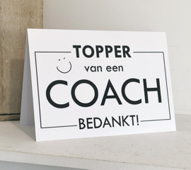 A5 luxe kaart coach | Kaart coach bedankt algemeen