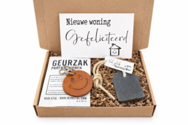 Brievenbuscadeau "Nieuwe woning + sleutelhanger"