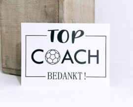 Coachen bedankje “Voetbalballen”