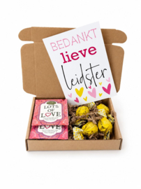 Cadeau leidster kinderopvang | Doosje lekkers leidster