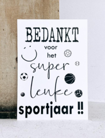 Coachen cadeau | Blik coach bedankt "de ballen"