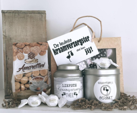 Kraamverzorgster bedankje "Tasje gevuld met lekkers"