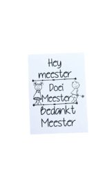 Afscheid meester "Meester thee"