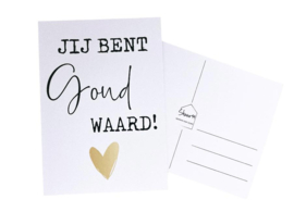 Kaart "Goud waard!"