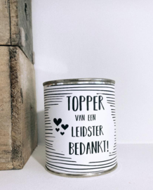 Cadeau leidster "Blik Leidster bedankt"