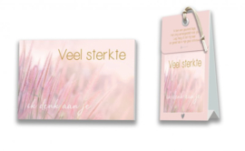 Sterkte cadeautje | veel sterkte roze