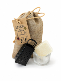 Cadeautje voor de juf | Jute zakje geur