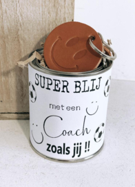 Cadeau coach | Blik coach :) + sleutelhanger