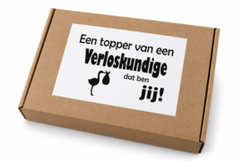 Bedankje VERLOSKUNDIGE “Chocoladeballen”