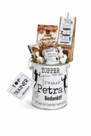 Cadeau trainer | gevuld met lekkernijen