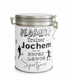 Coach of trainer cadeau | Luxe cadeau blik gevuld