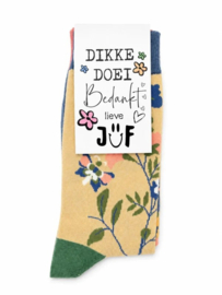 Cadeautje voor de juf | Vrolijke sokken