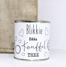 Blik thee cadeau | Dikke knuffel thee