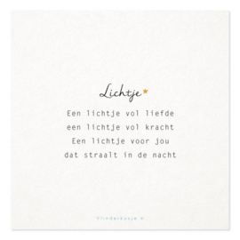 Ansichtkaart | Een lichtje