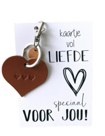 Kaart vol liefde “Sleutelhanger”