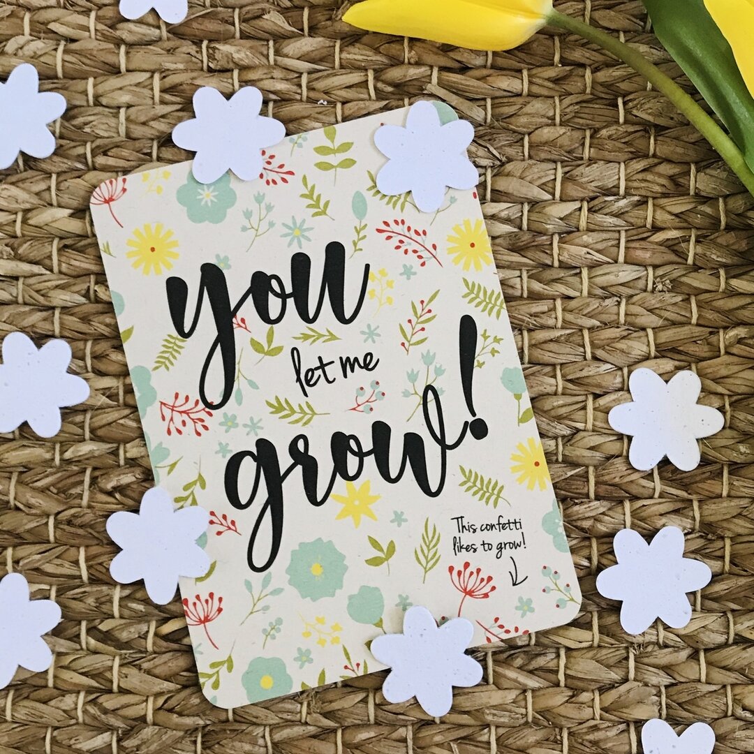 Bloei kaart juf of meester| You let me grow