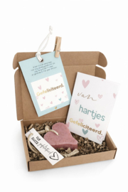 Brievenbus cadeau verjaardag vrouw | Van harte gefeliciteerd geur roze