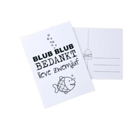 Zwemjuf bedanken | Cadeau blik gepersonaliseerd