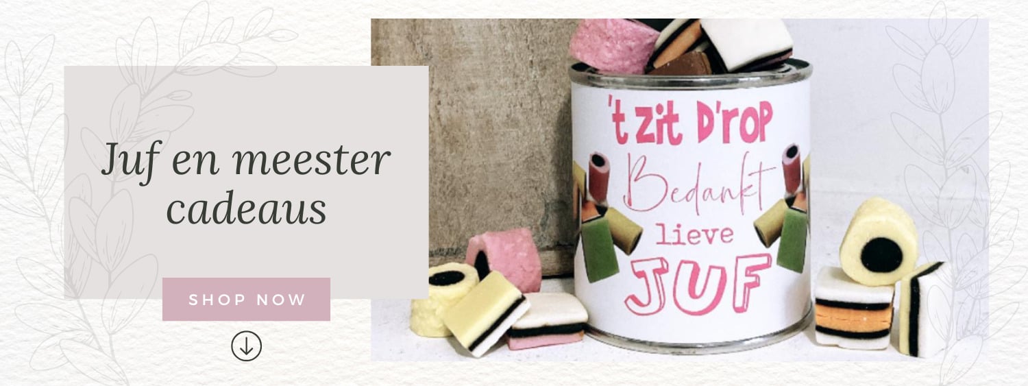 Juf en meester cadeaus
