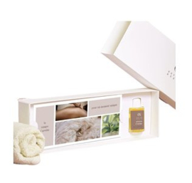 Coffret met aromatische cocooning gelaatsverzorging +  heerlijke lichaamsolie