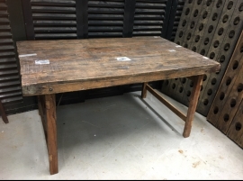 Oud houten ong 150x90 klapbare poten) tafel