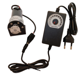 Elektromotor met regelaar 12W  0 - 10 omw/min