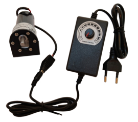 Elektromotor met regelaar 12W  0 - 10 omw/min