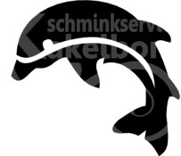 Dolfijn springend links
