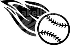 Honkbal vlammend