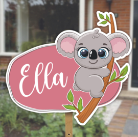 Geboortebord tuin | Koala *Kies je kleur!*