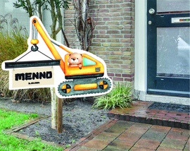 geboortebord ❤︎ raambord ❤︎ raamsticker | kraan 083