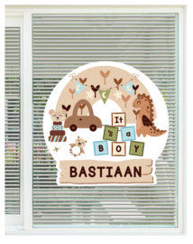 geboortebord ❤︎ raambord ❤︎ raamsticker | boy 092