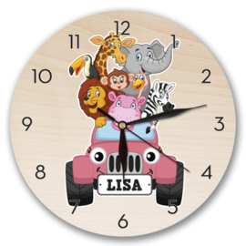 Klok | Jungle dieren in Jeep 004