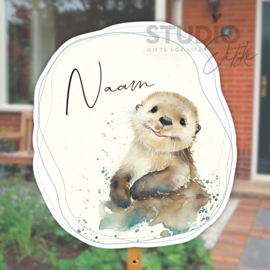 Geboortebord tuin | Otter