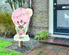 geboortebord ❤︎ raambord ❤︎ raamsticker | zebra 038