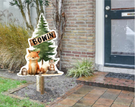 geboortebord ❤︎ raambord ❤︎ raamsticker | bosdieren 071