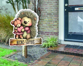 geboortebord ❤︎ raambord ❤︎ raamsticker | egel 032