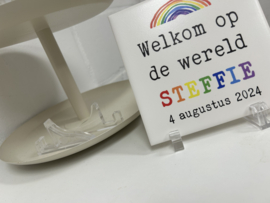 Tegelhouder transparant effen per paar