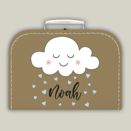 Koffertje Wolkje jongen *Kies zelf de kleuren!*