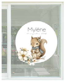 Raamsticker 80cm | eekhoorn 056