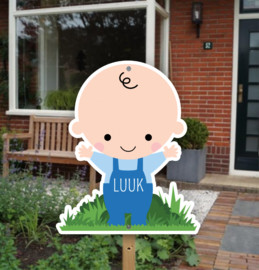 Geboortebord tuin | Baby met naam