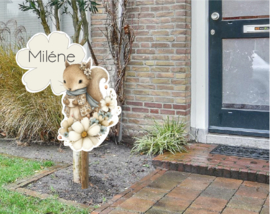 geboortebord ❤︎ raambord ❤︎ raamsticker | eekhoorn 056