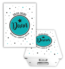 Doos karton | geboortegegevens 063