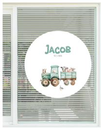 geboortebord ❤︎ raambord ❤︎ raamsticker | boerderij 051