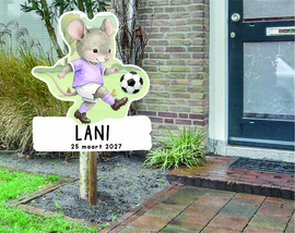 geboortebord ❤︎ raambord ❤︎ raamsticker | voetbal 117
