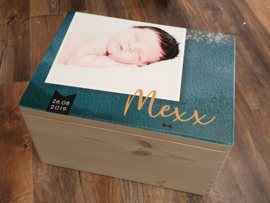 Houten geboortedoos voor Mexx