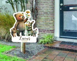 geboortebord ❤︎ raambord ❤︎ raamsticker | dieren 110